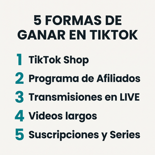Gana Dinero con TikTok — El Sistema 5 en 1 para Convertir tu Teléfono en tu Nueva Fuente de Ingresos
